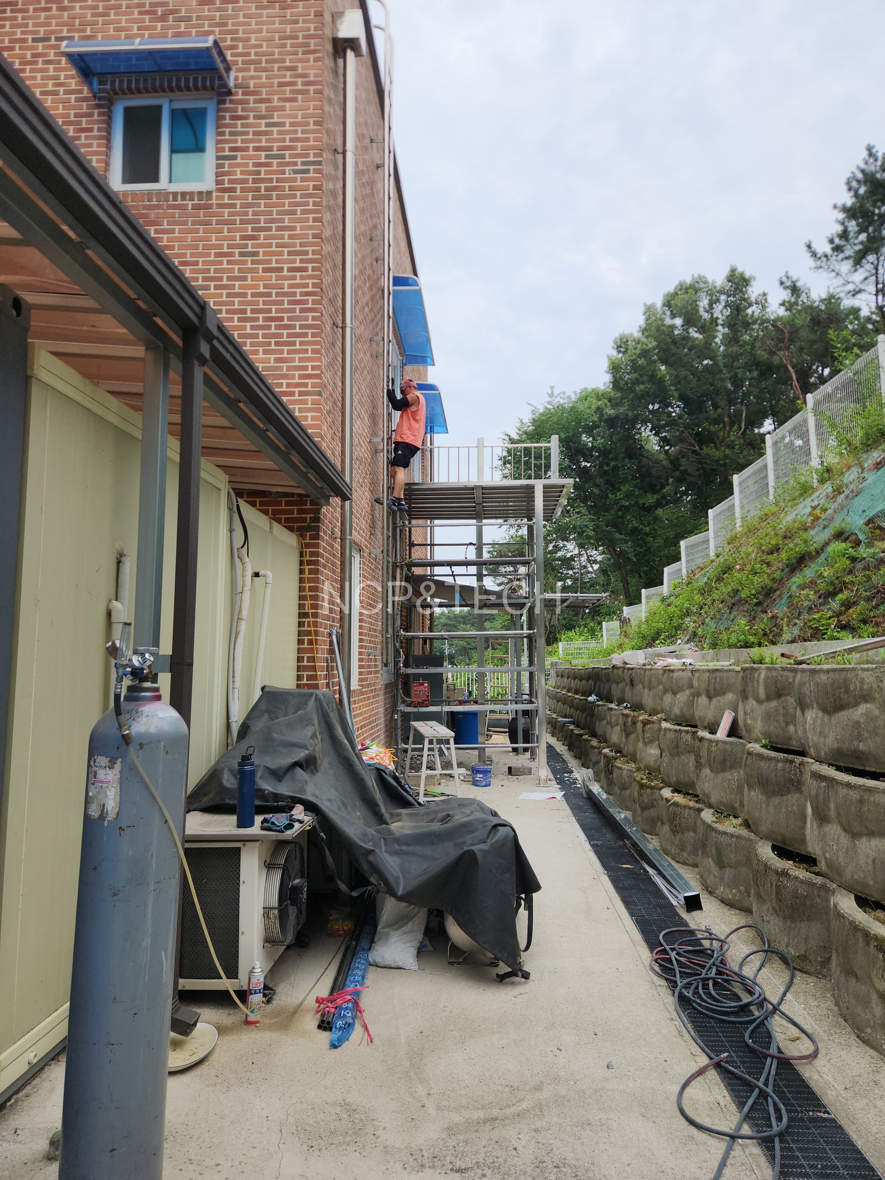 신륵사노인요양원 일자미끄럼틀 설치