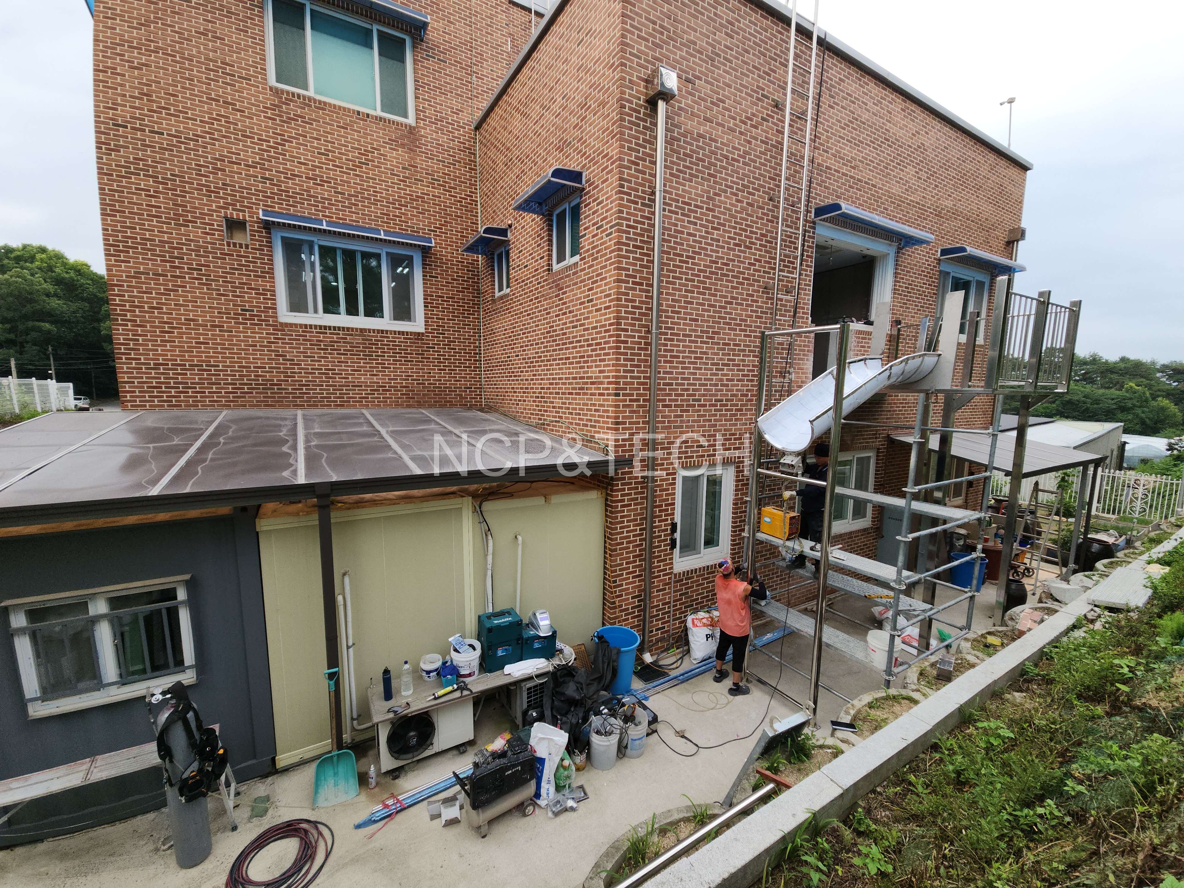 신륵사노인요양원 일자미끄럼틀 설치