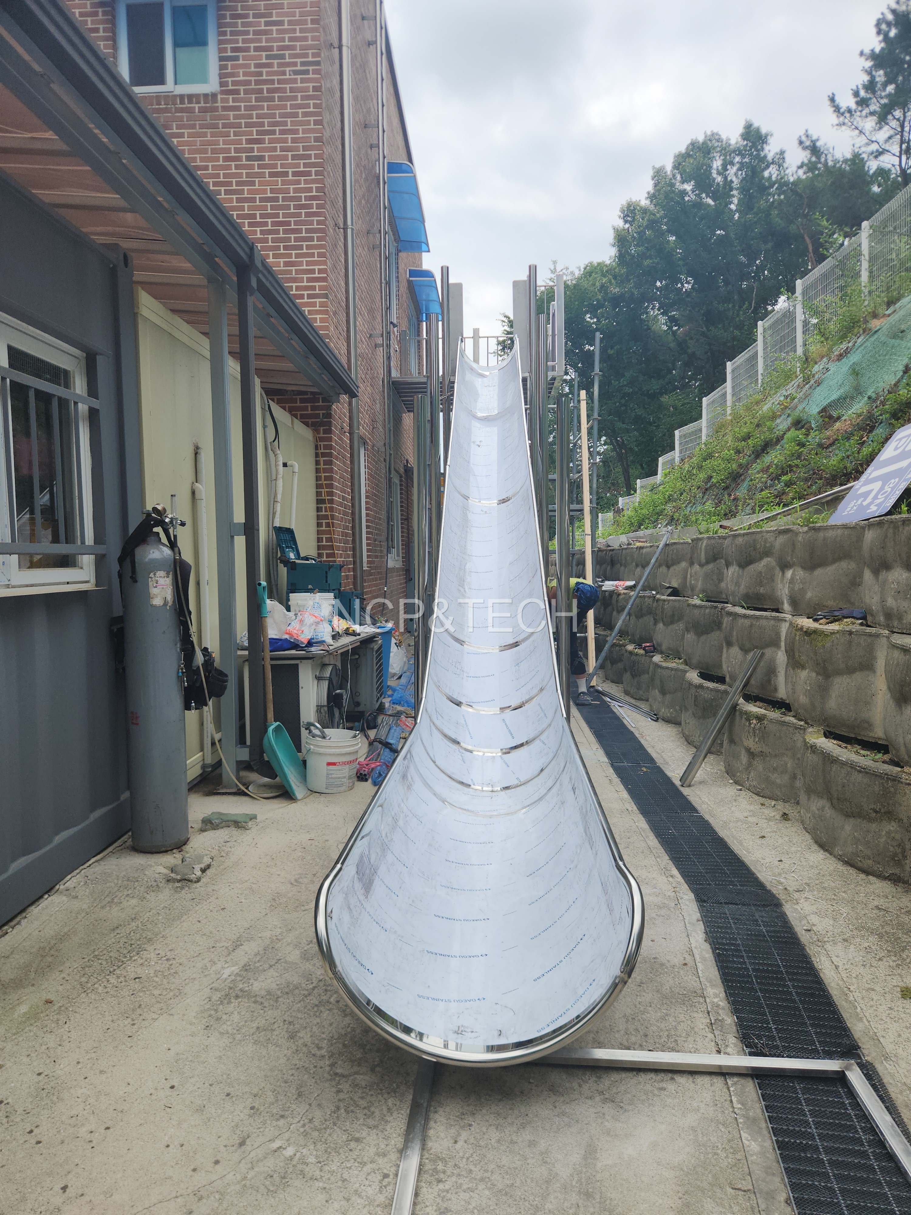 신륵사노인요양원 일자미끄럼틀 설치