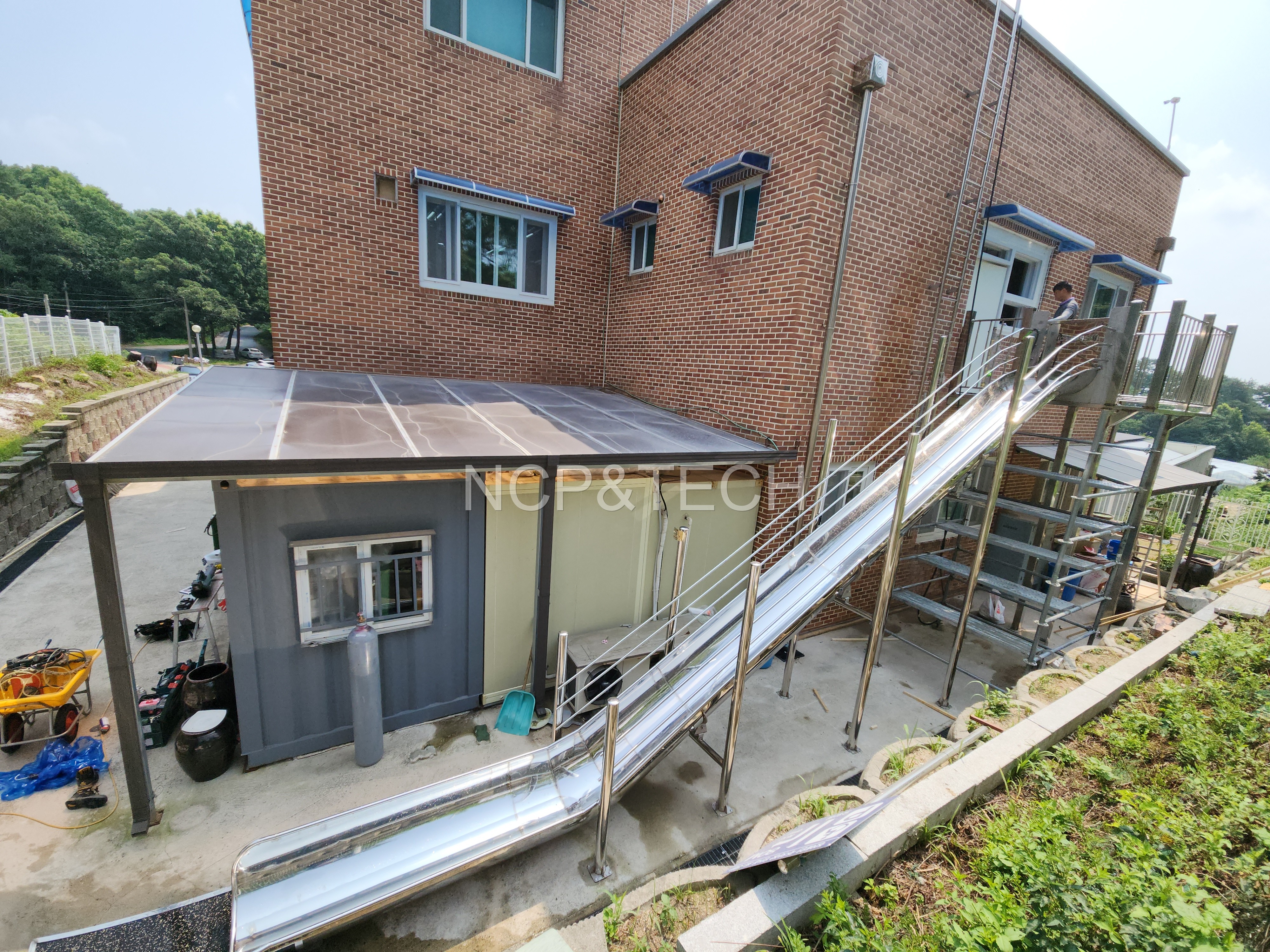 신륵사노인요양원 일자미끄럼틀 설치